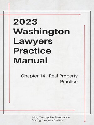 cover image of Washington Lawyers Practice Manual Chapter 14